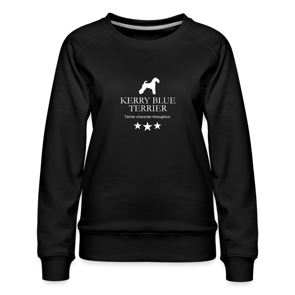 Frauen Premium Pullover - Kerry Blue Terrier - Terrier character throughout... - Schwarz