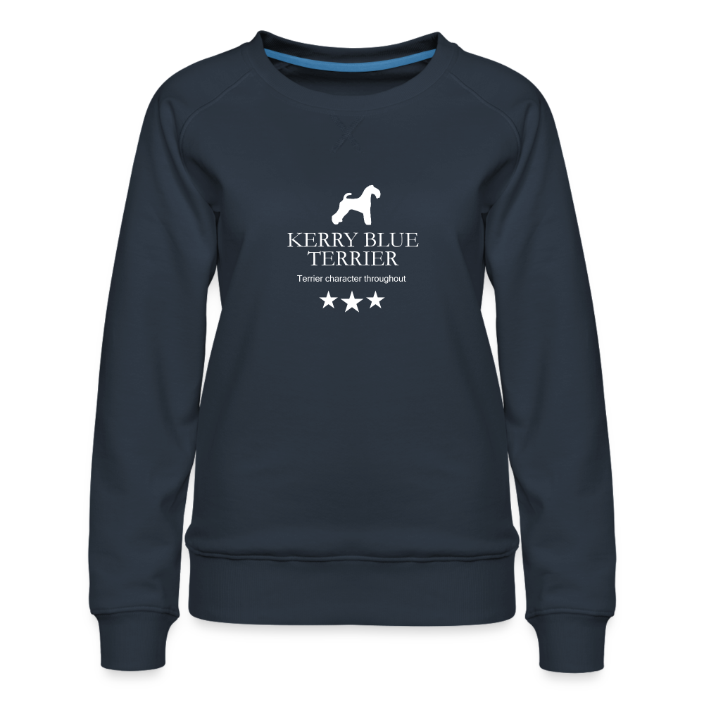 Frauen Premium Pullover - Kerry Blue Terrier - Terrier character throughout... - Navy