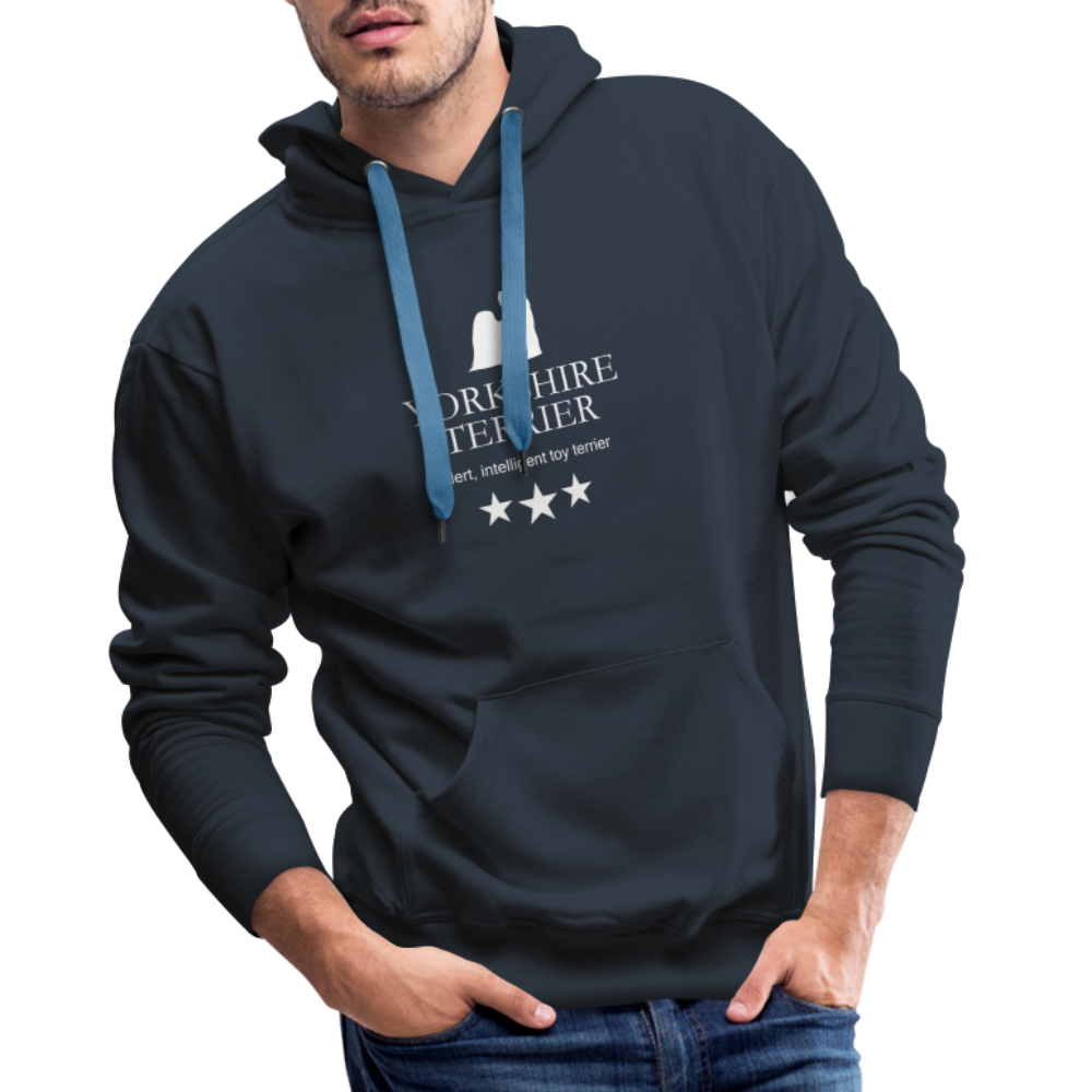 Men’s Premium Hoodie - Yorkshire Terrier - Alert, intelligent toy terrier... - Navy