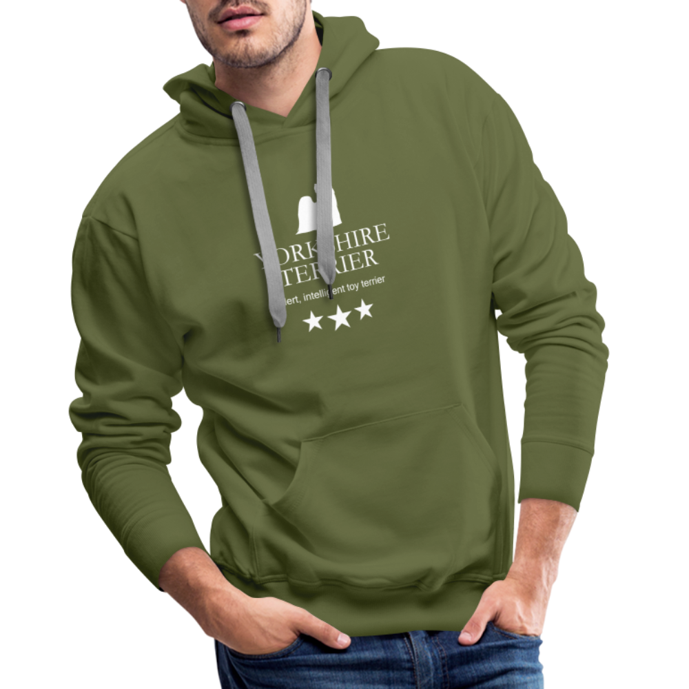 Men’s Premium Hoodie - Yorkshire Terrier - Alert, intelligent toy terrier... - Olivgrün