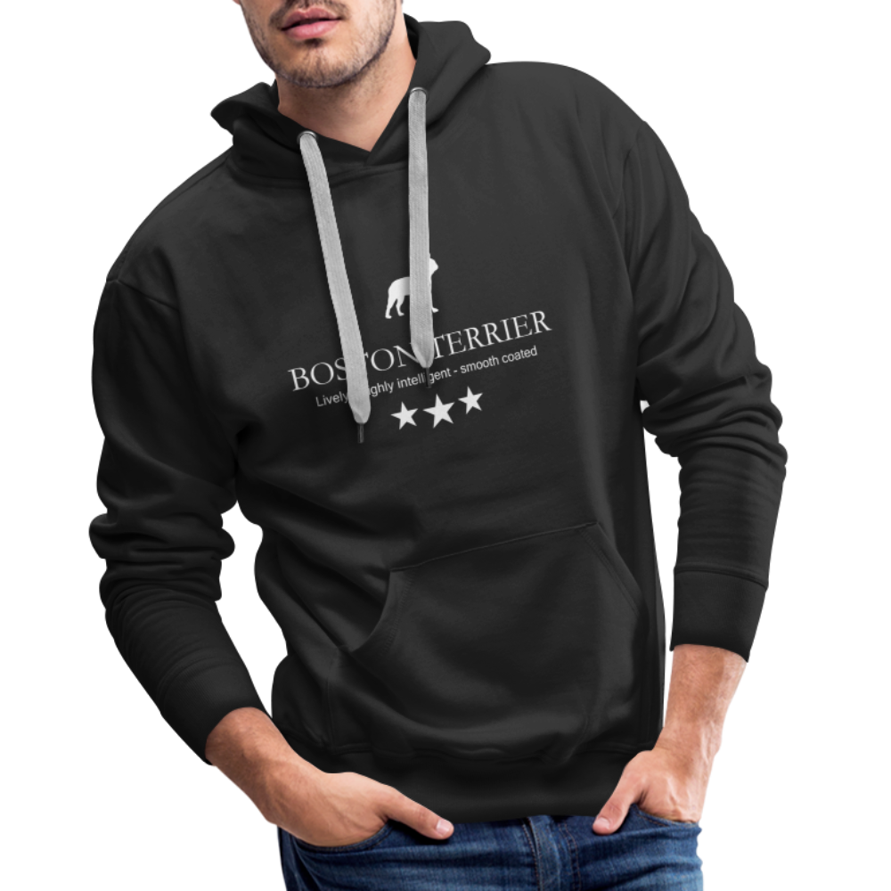 Men’s Premium Hoodie - Boston Terrier - Lively, highly intelligent, smooth coated... - Schwarz