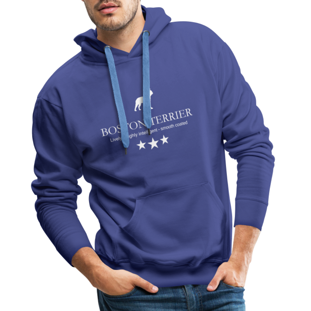 Men’s Premium Hoodie - Boston Terrier - Lively, highly intelligent, smooth coated... - Königsblau