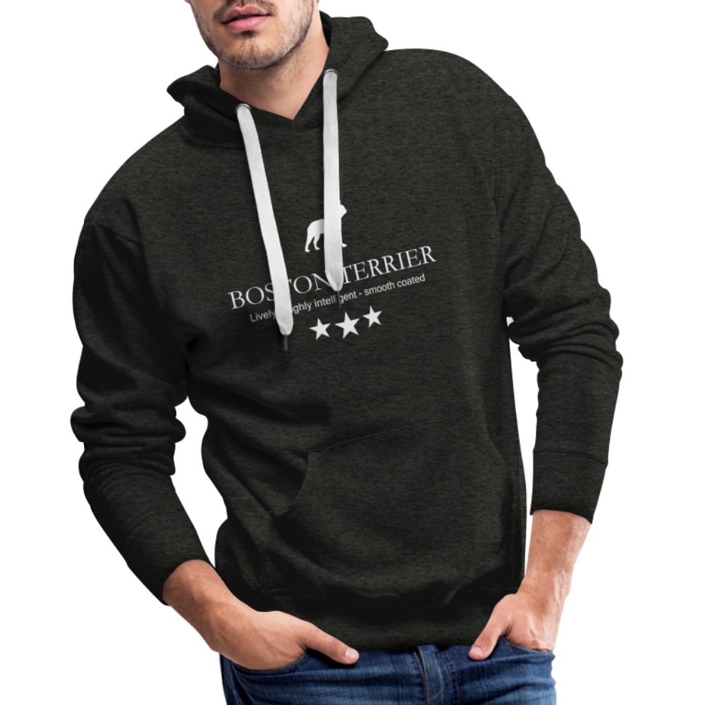 Men’s Premium Hoodie - Boston Terrier - Lively, highly intelligent, smooth coated... - Anthrazit