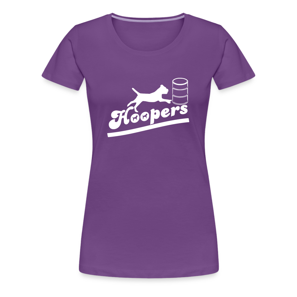 Women’s Premium T-Shirt - Hoopers mit Border Terrier - Lila