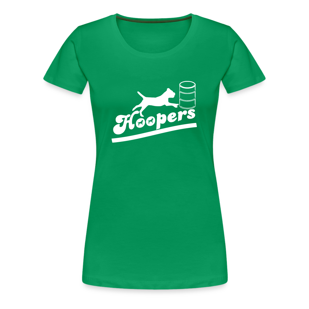 Women’s Premium T-Shirt - Hoopers mit Border Terrier - Kelly Green