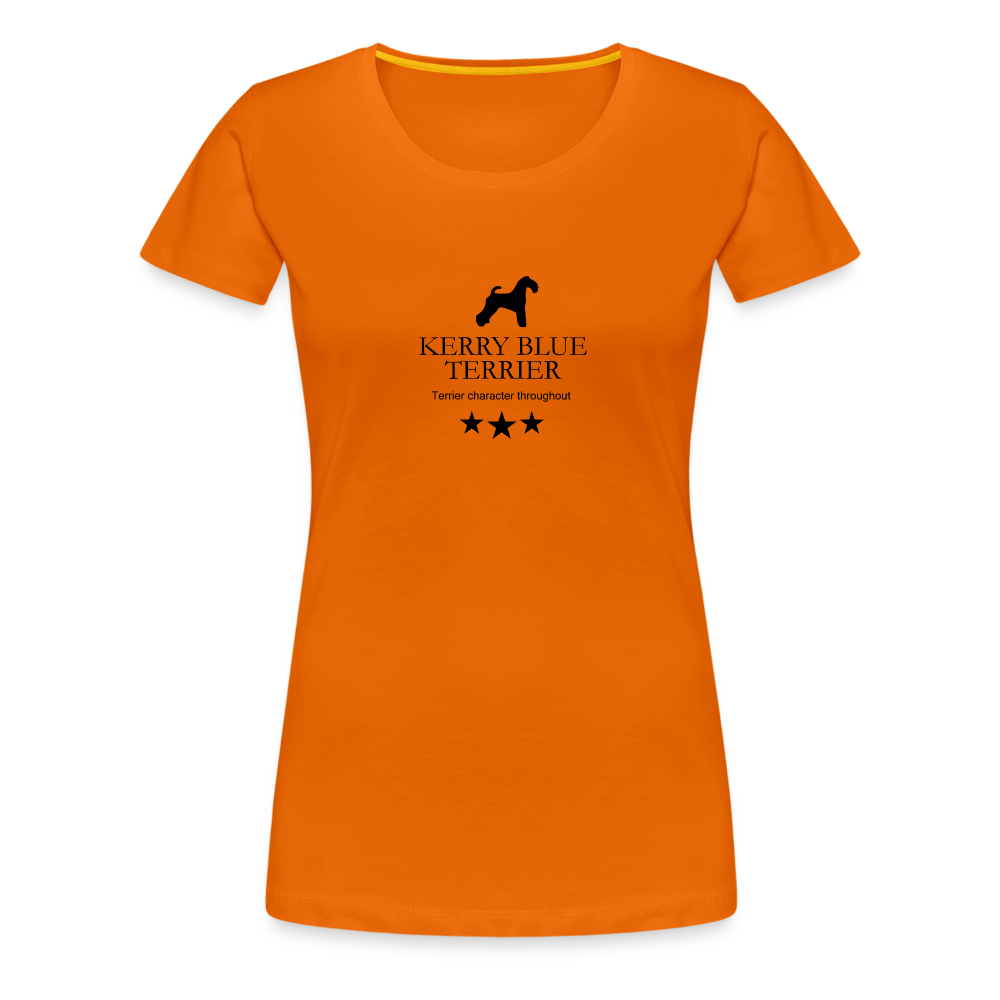 Women’s Premium T-Shirt - Kerry Blue Terrier - Terrier character throughout... - Orange