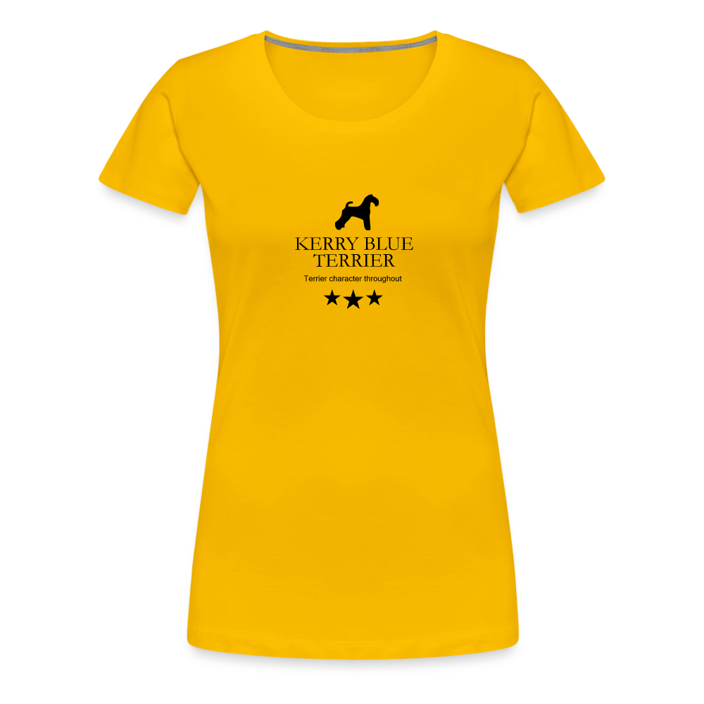 Women’s Premium T-Shirt - Kerry Blue Terrier - Terrier character throughout... - Sonnengelb