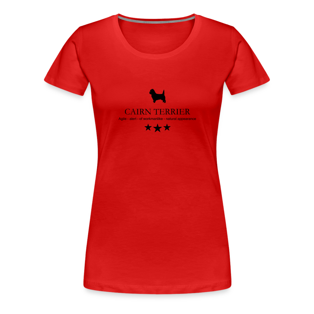 Women’s Premium T-Shirt - Cairn Terrier - Agile, alert, of workmanlinke... - Rot