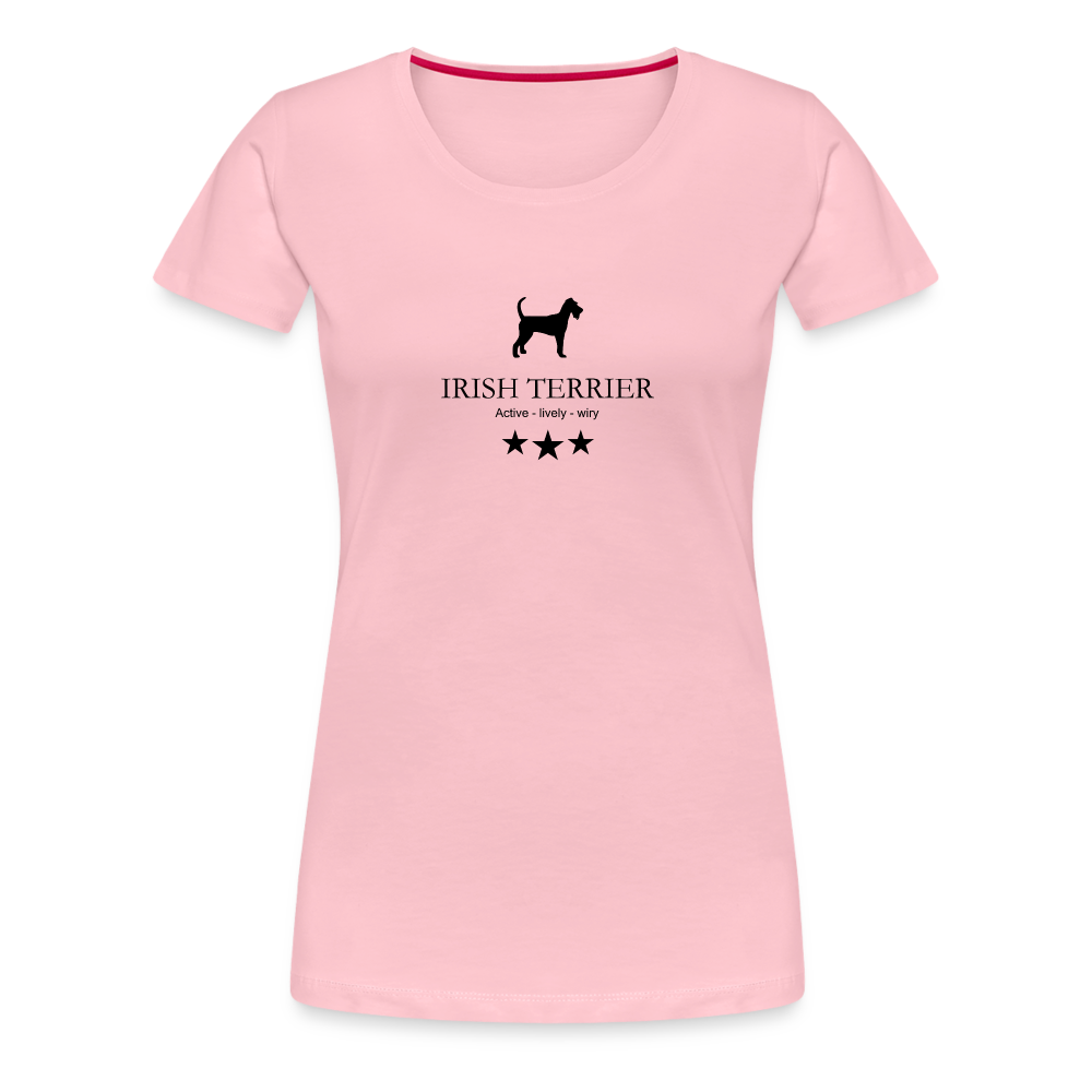 Women’s Premium T-Shirt - Irish Terrier - Active, lively, wiry... - Hellrosa