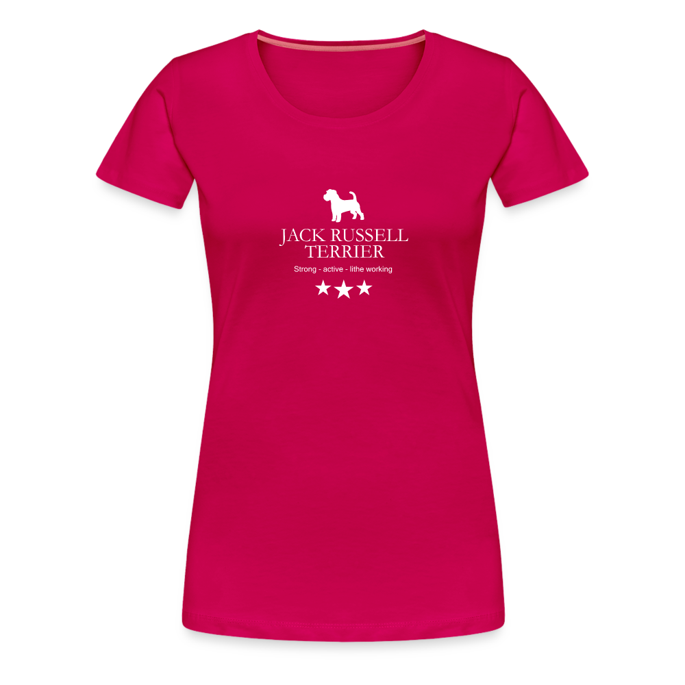 Women’s Premium T-Shirt - Jack Russell Terrier - Strong, active, lithe working... - dunkles Pink