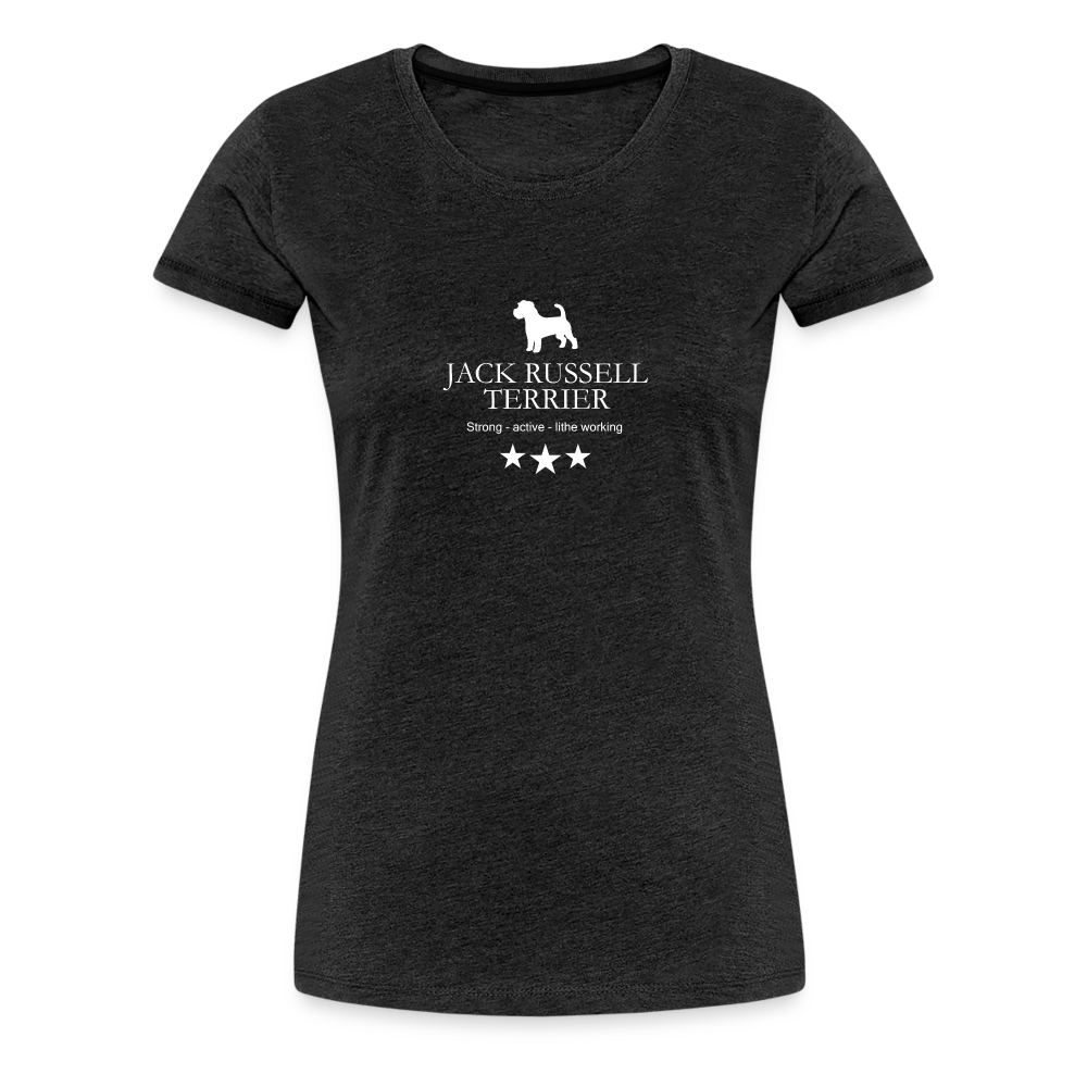 Women’s Premium T-Shirt - Jack Russell Terrier - Strong, active, lithe working... - Anthrazit