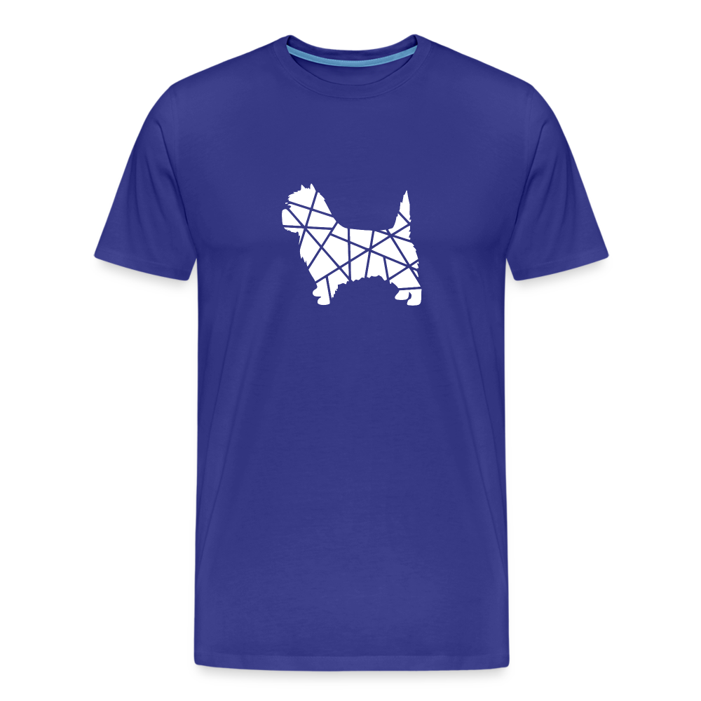 Männer Premium T-Shirt - Cairn Terrier geometrisch - Königsblau