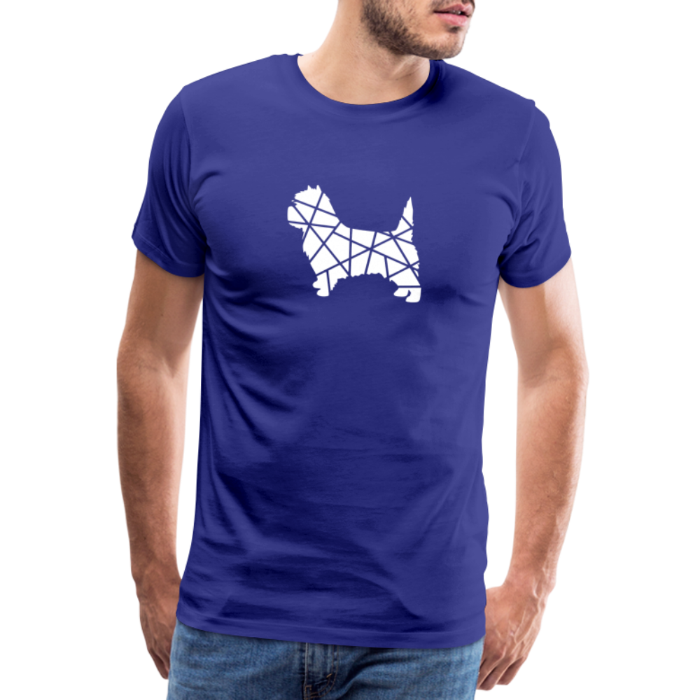 Männer Premium T-Shirt - Cairn Terrier geometrisch - Königsblau