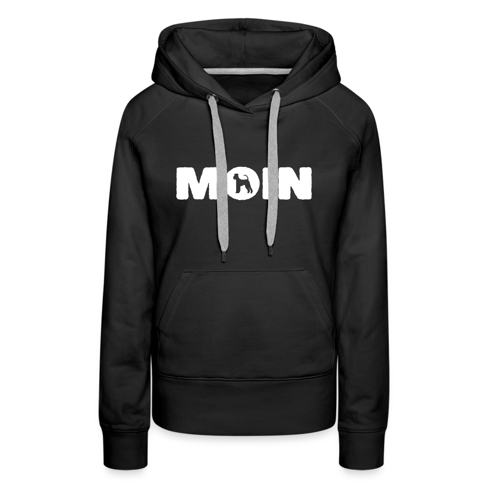 Frauen Premium Hoodie - Airedale Terrier - Moin - Schwarz