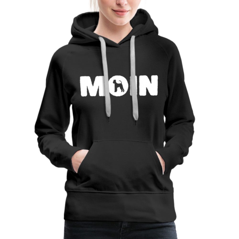 Frauen Premium Hoodie - Airedale Terrier - Moin - Schwarz