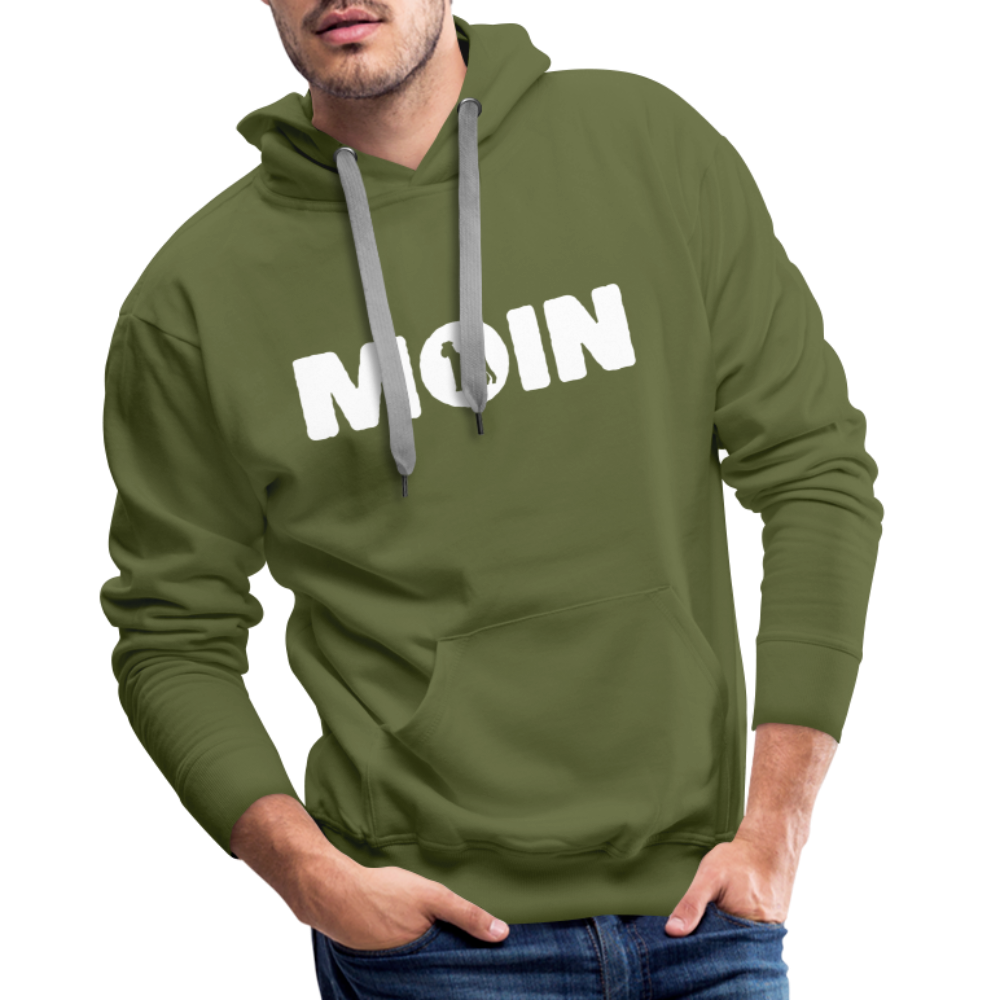 Men’s Premium Hoodie - Airedale Terrier - Moin - Olivgrün