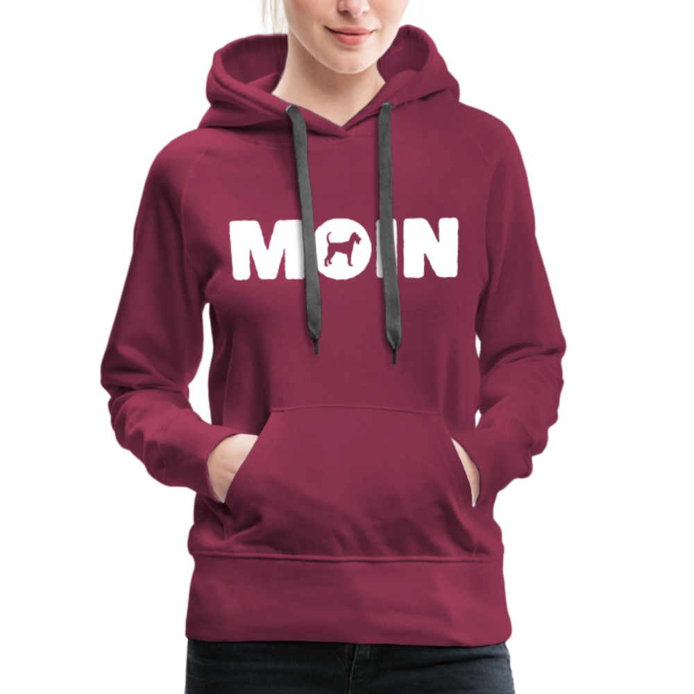 Frauen Premium Hoodie - Irish Terrier - Moin - Bordeaux