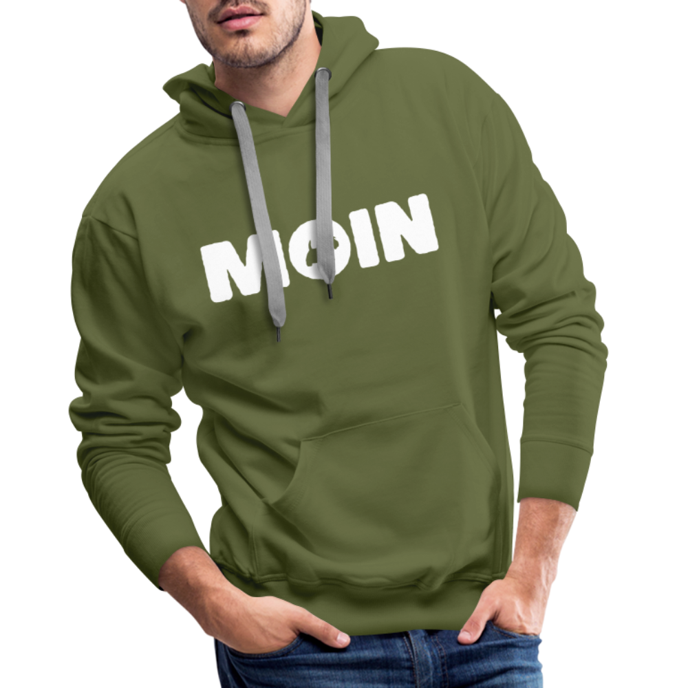 Men’s Premium Hoodie - Scottish Terrier - Moin - Olivgrün