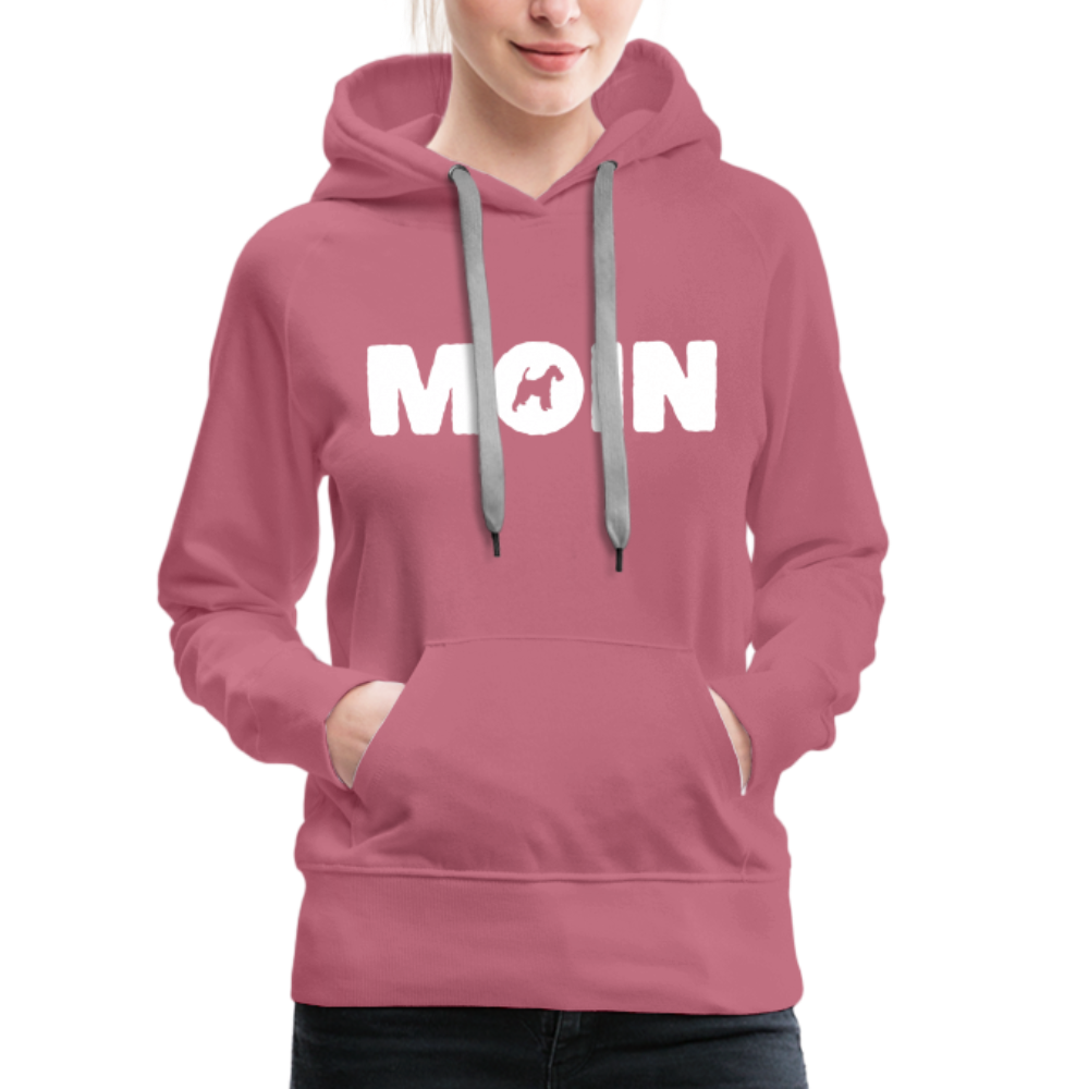 Frauen Premium Hoodie - Drahthaar Foxterrier - Moin - Malve