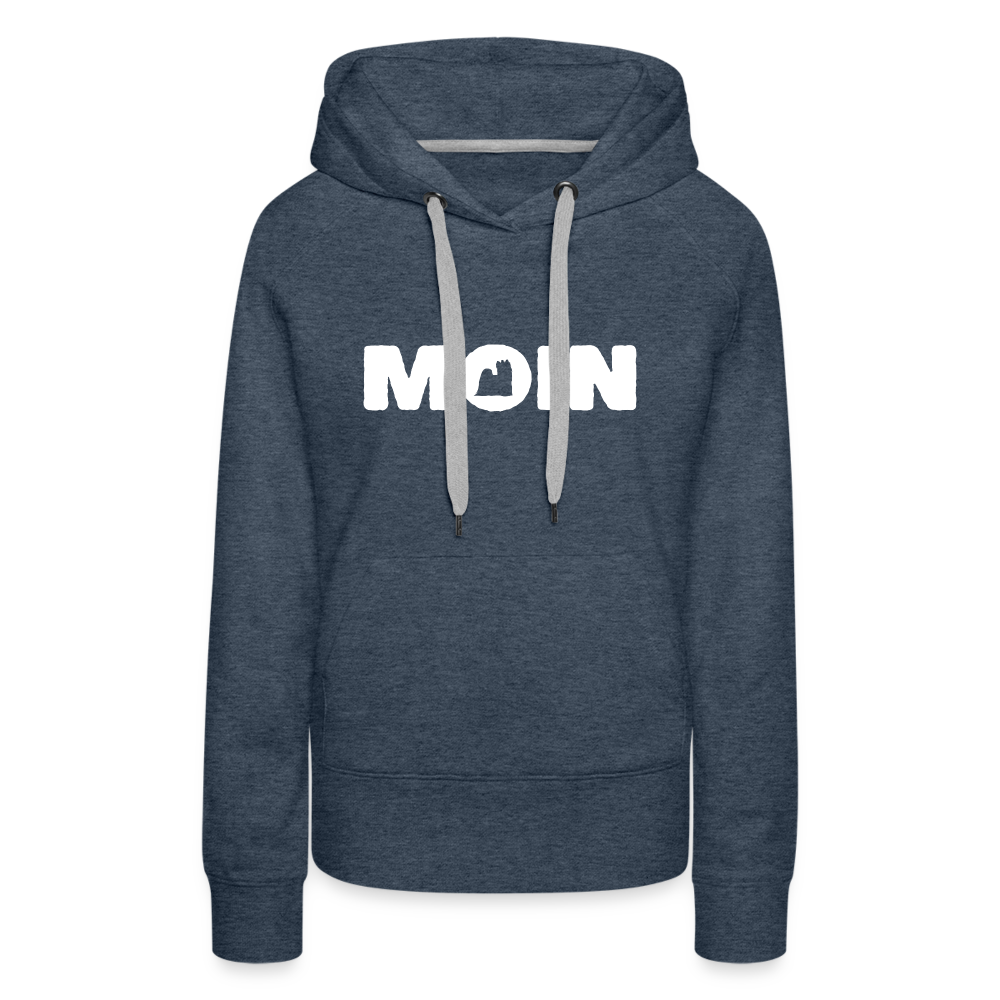 Frauen Premium Hoodie - Yorkshire Terrier - Moin - Jeansblau