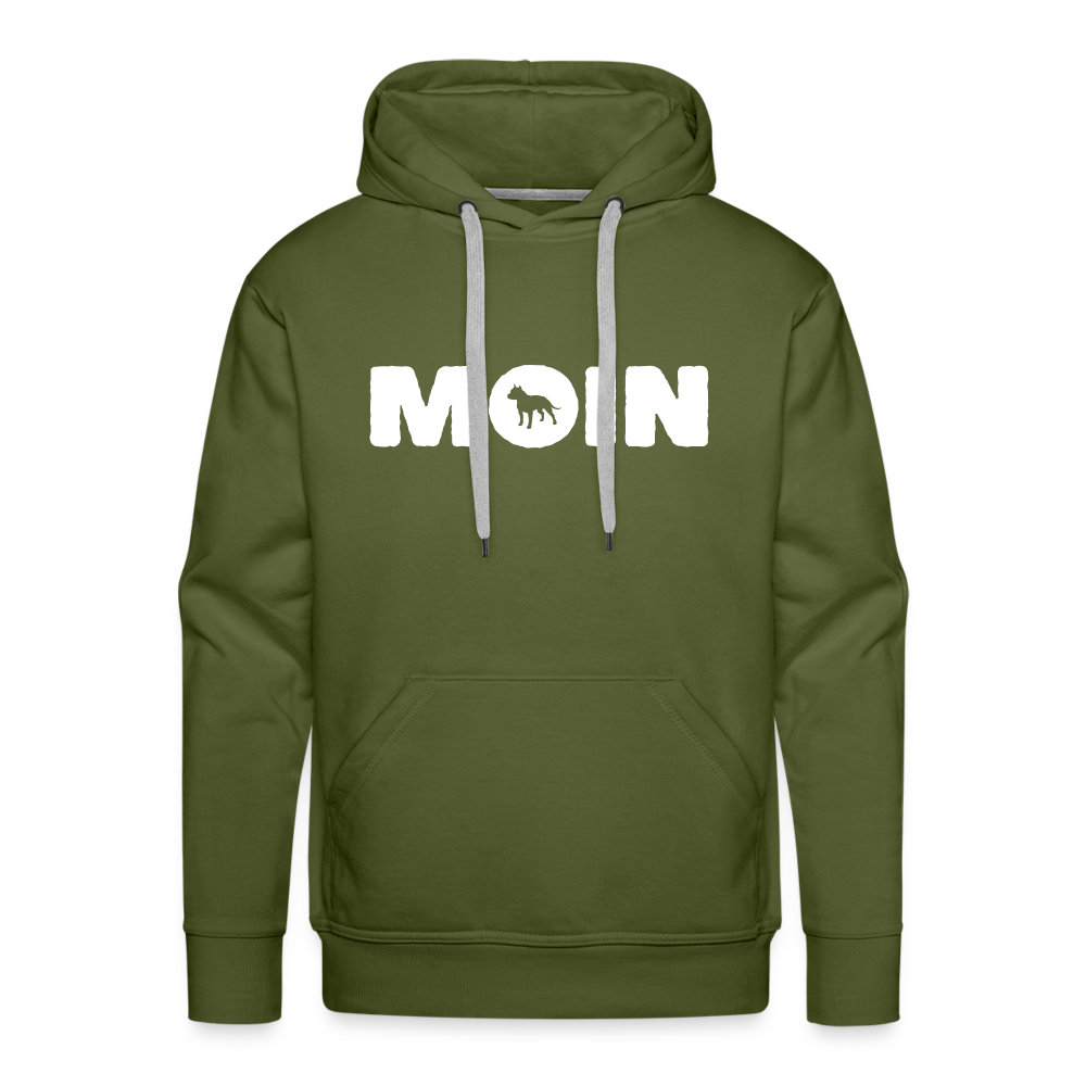 Men’s Premium Hoodie - American Staffordshire Terrier - Moin - Olivgrün