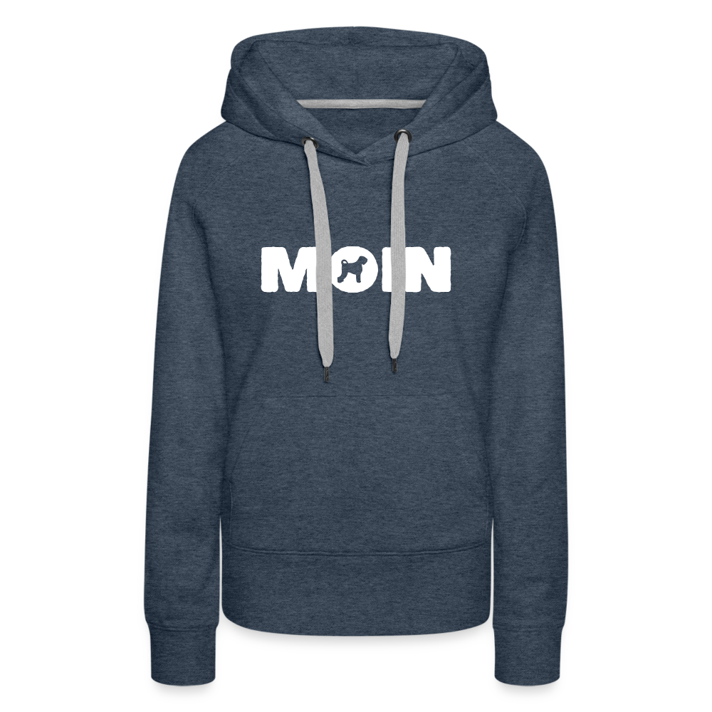 Frauen Premium Hoodie - Schwarzer Russischer Terrier - Moin - Jeansblau