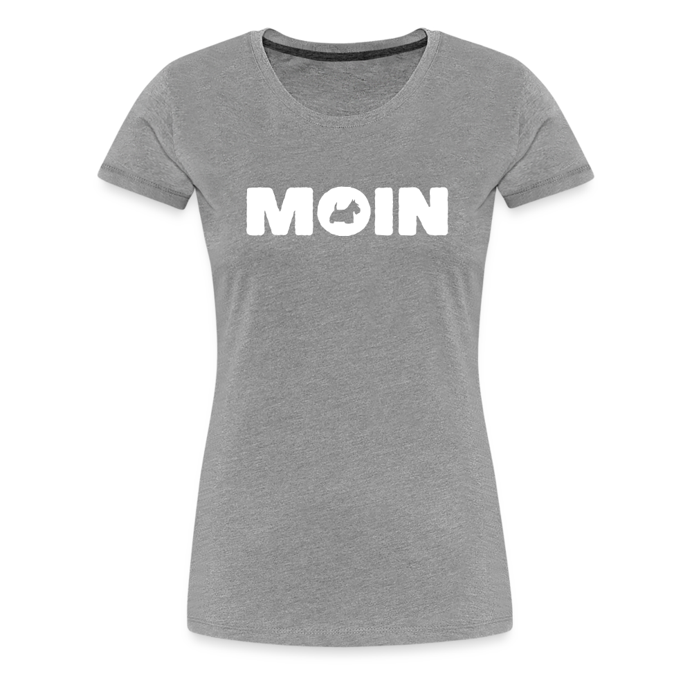 Women’s Premium T-Shirt - Scottish Terrier - Moin - Grau meliert