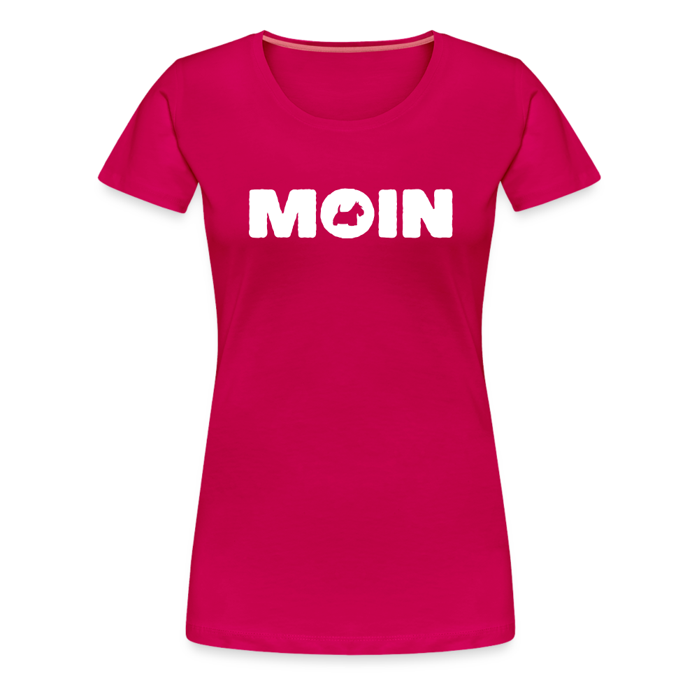 Women’s Premium T-Shirt - Scottish Terrier - Moin - dunkles Pink