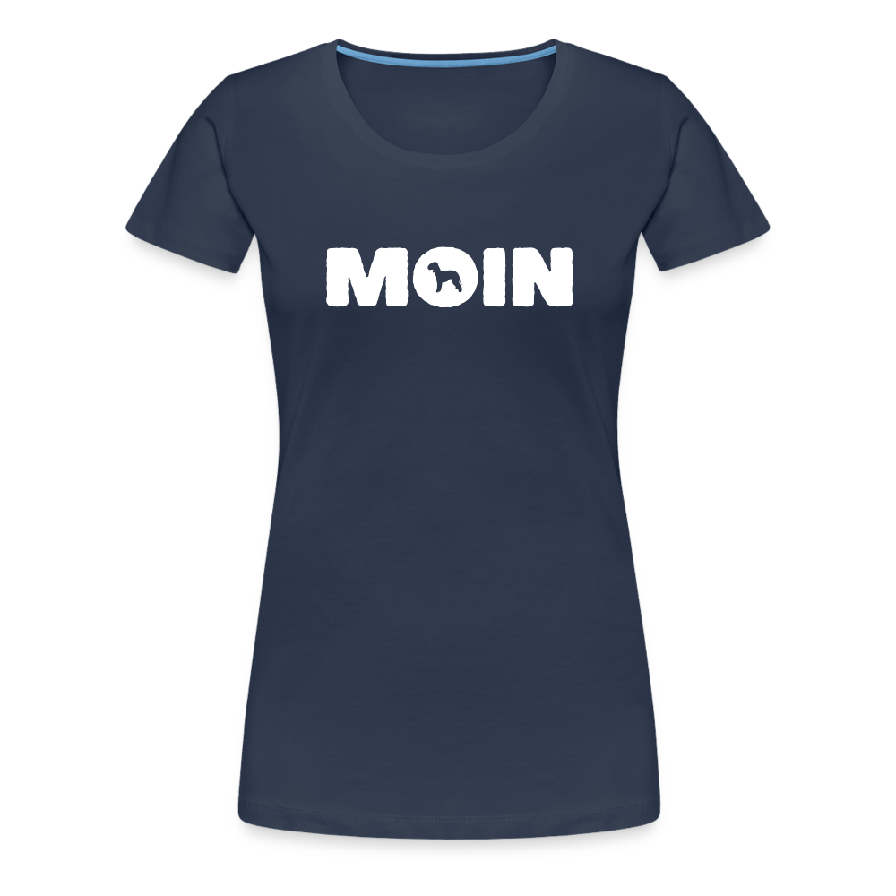 Women’s Premium T-Shirt - Bedlington Terrier - Moin - Navy