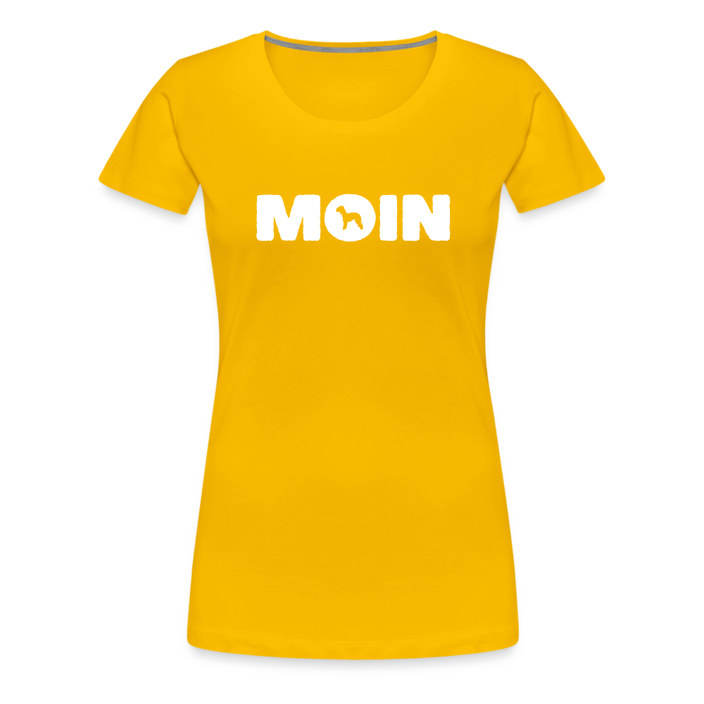 Women’s Premium T-Shirt - Bedlington Terrier - Moin - Sonnengelb