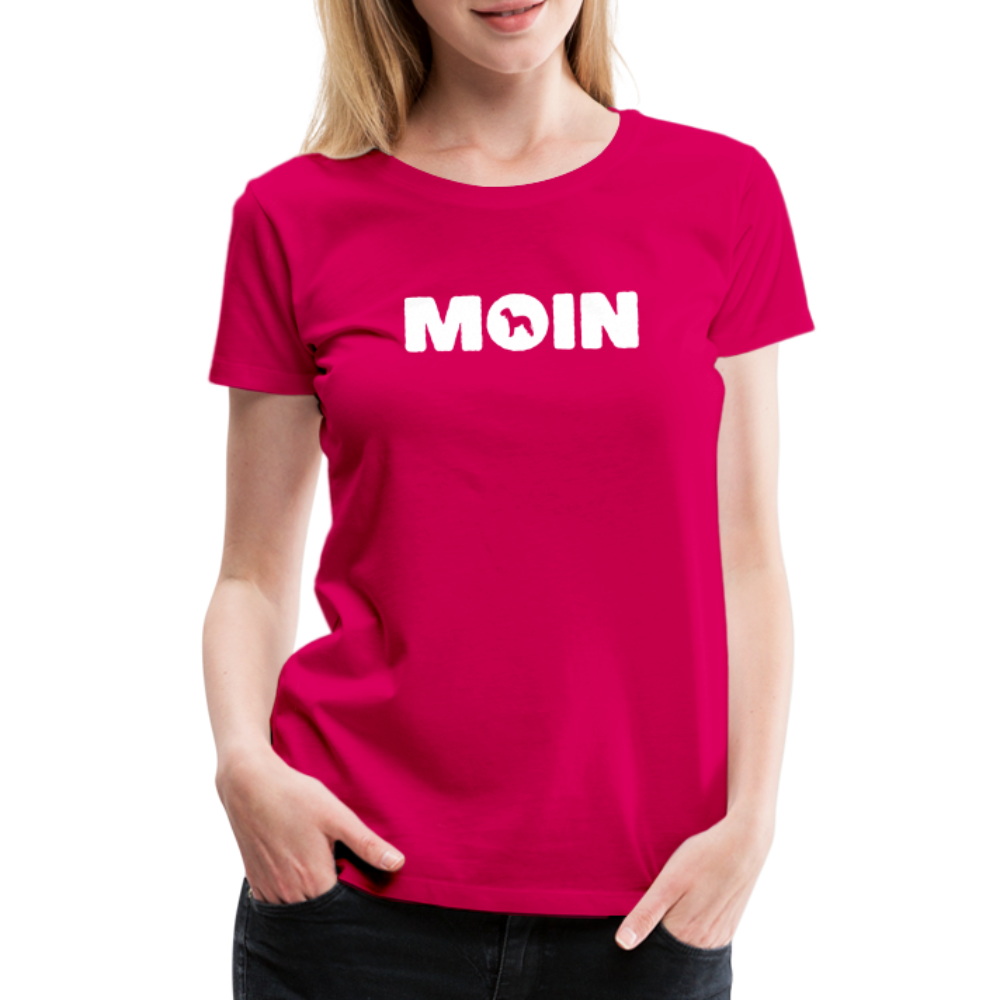 Women’s Premium T-Shirt - Bedlington Terrier - Moin - dunkles Pink