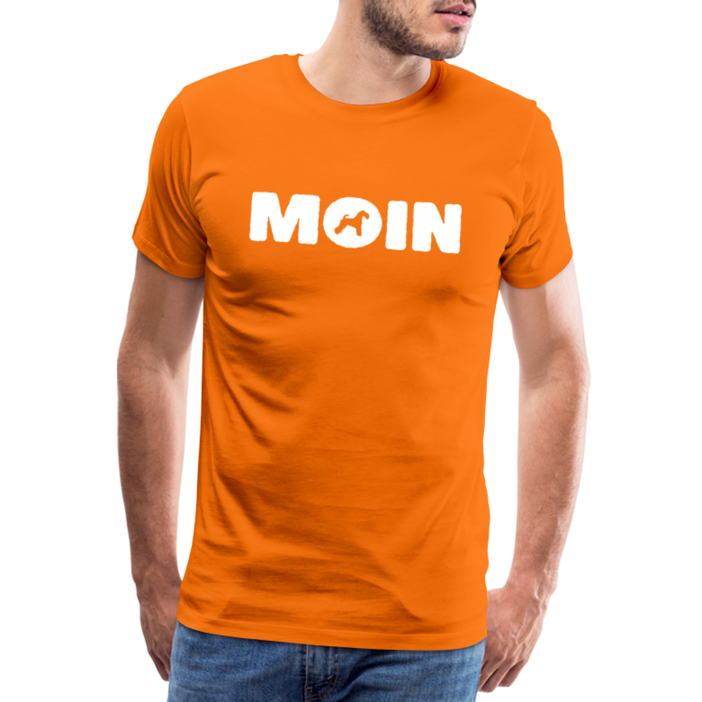 Kerry Blue Terrier - Moin | Männer Premium T-Shirt - Orange