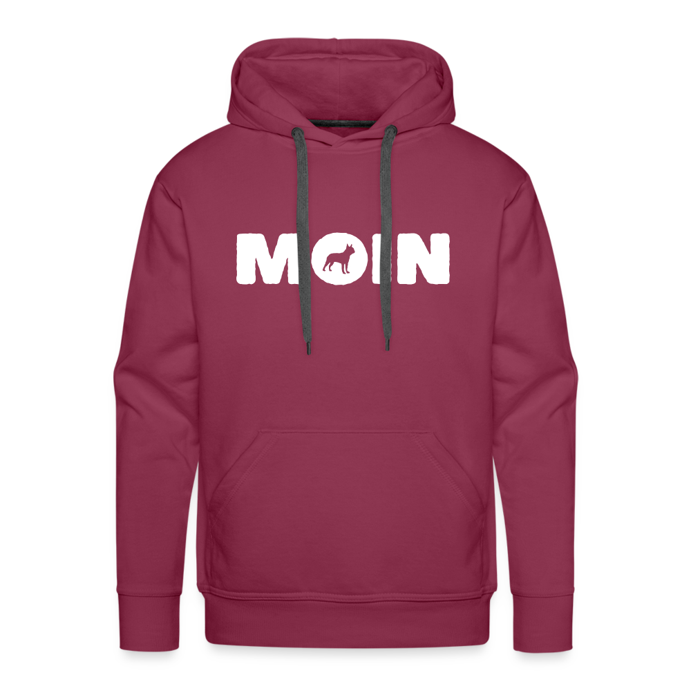 Boston Terrier - Moin | Men’s Premium Hoodie - Bordeaux