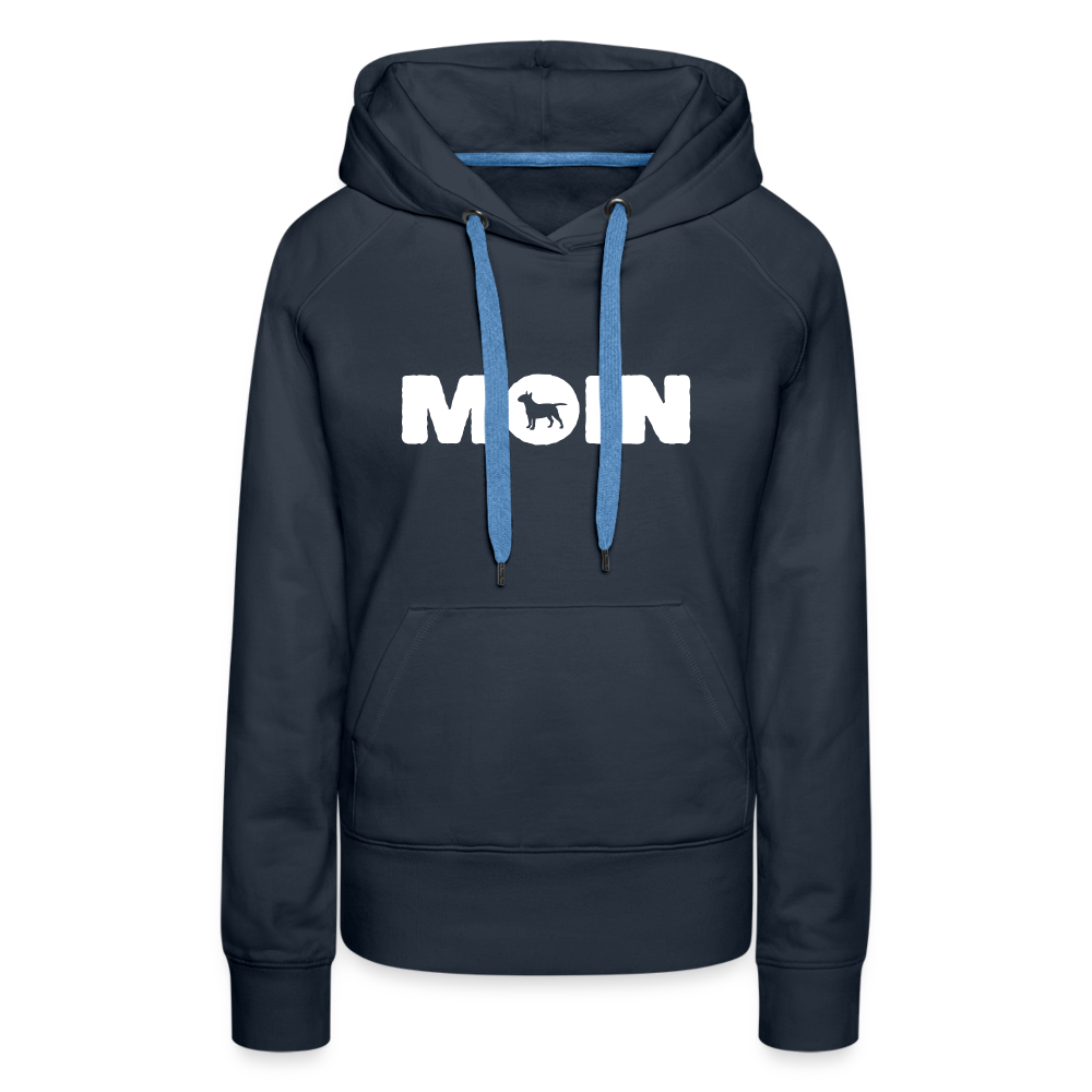 Bull Terrier - Moin | Frauen Premium Hoodie - Navy