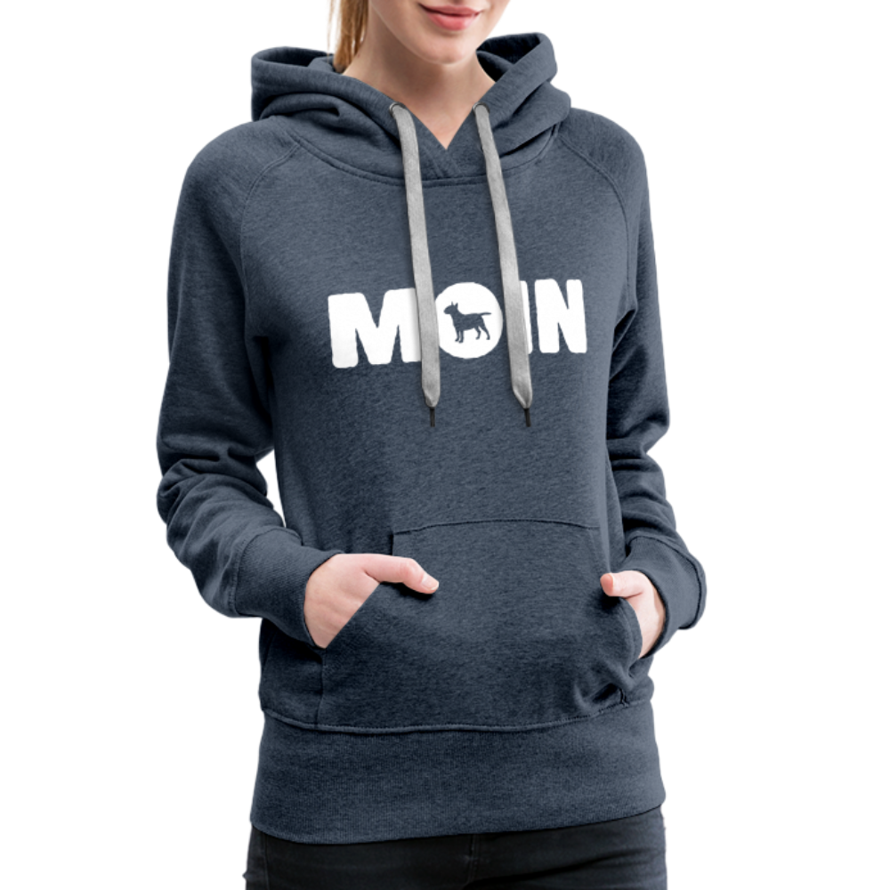 Bull Terrier - Moin | Frauen Premium Hoodie - Jeansblau