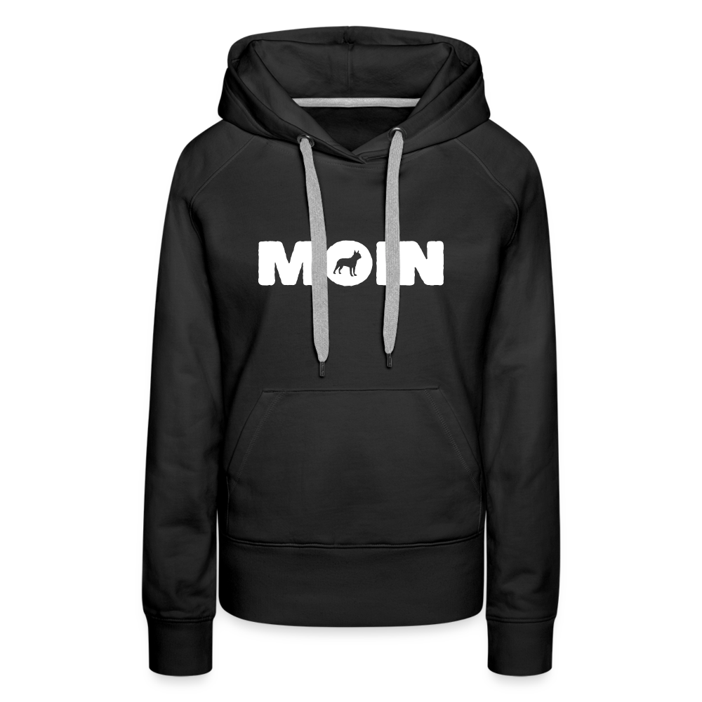 Boston Terrier - Moin | Frauen Premium Hoodie - Schwarz