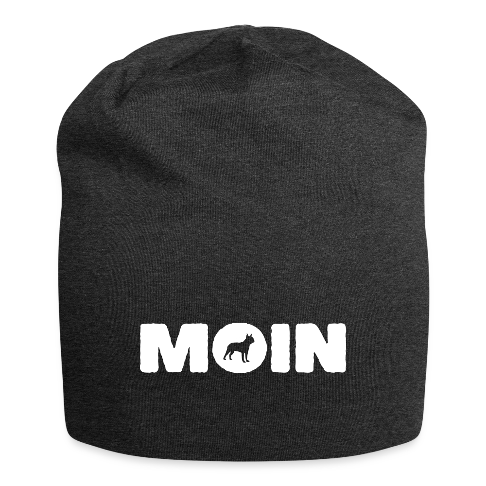 Boston Terrier - Moin | Jersey-Beanie - Anthrazit