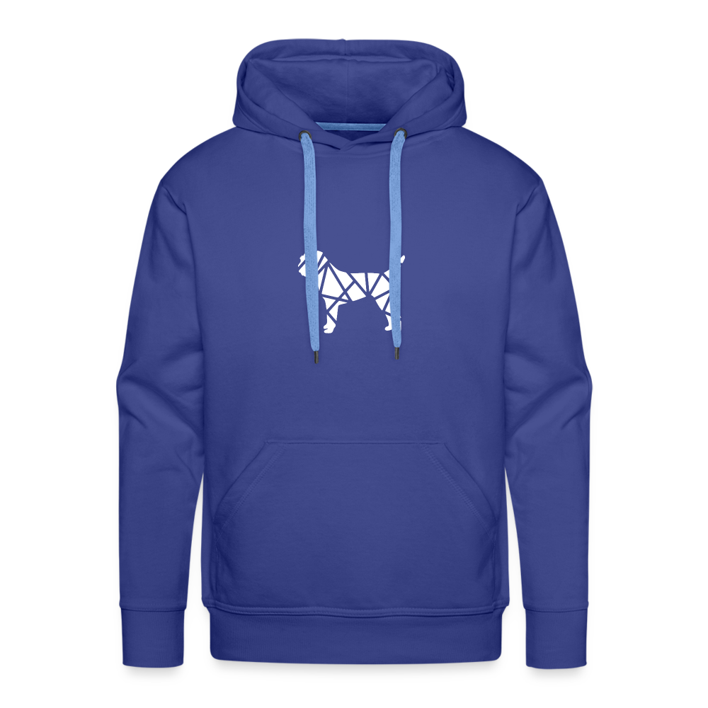 Border Terrier Silhouette geometrisch | Men’s Premium Hoodie - Königsblau