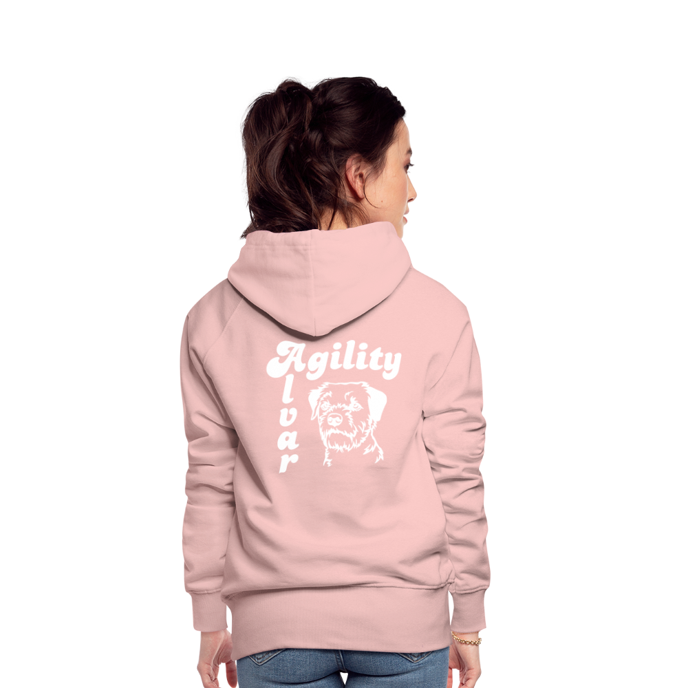 Border Terrier - Agility Alvar | Frauen Premium Hoodie - Kristallrosa