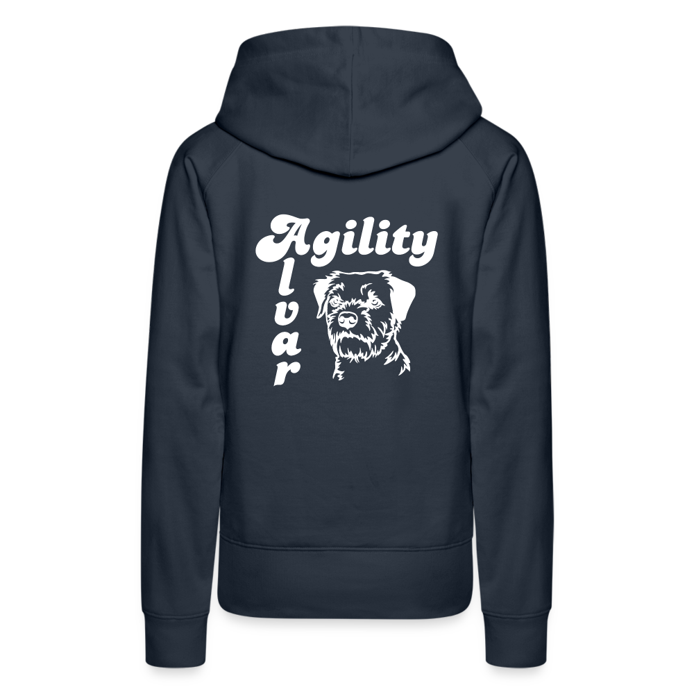 Border Terrier - Agility Alvar | Frauen Premium Hoodie - Navy