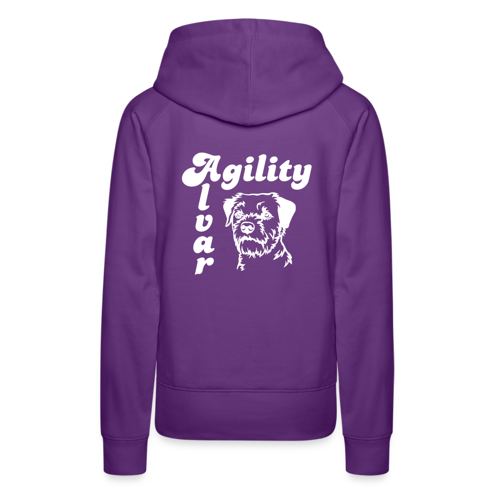 Border Terrier - Agility Alvar | Frauen Premium Hoodie - Purple