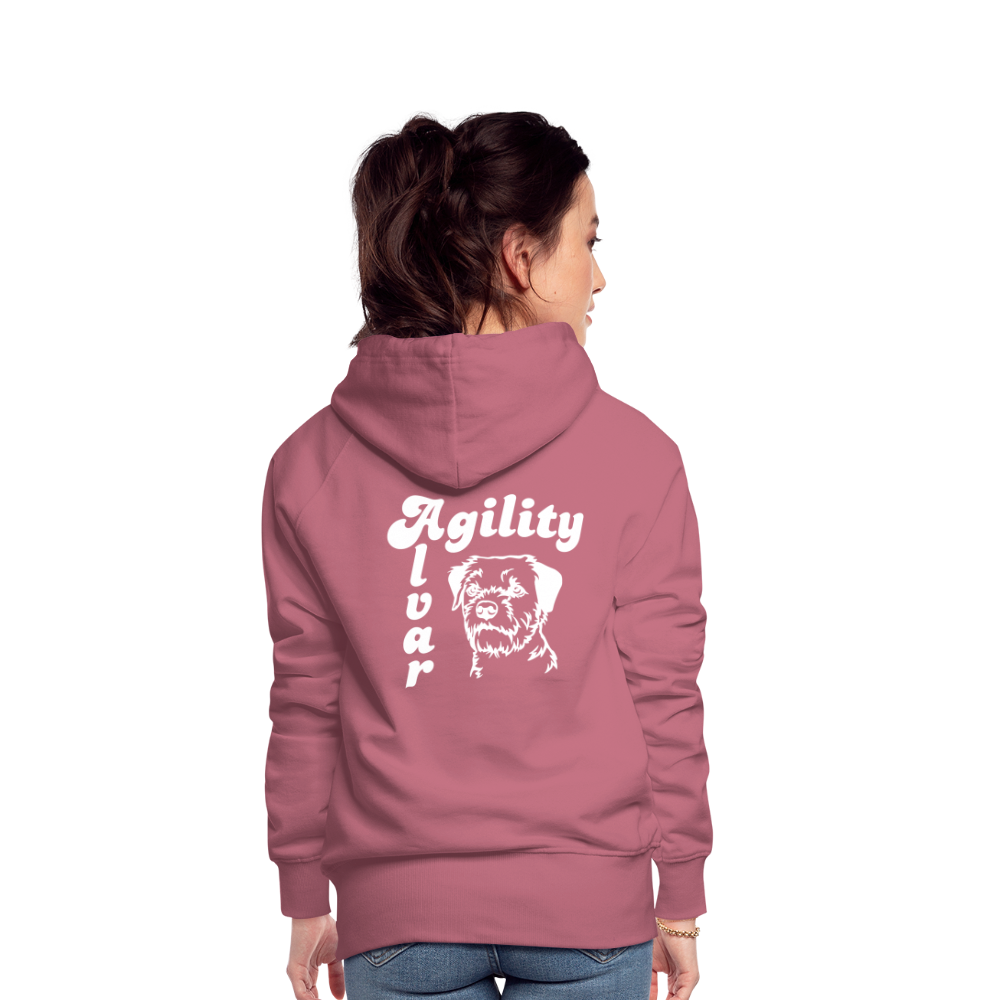 Border Terrier - Agility Alvar | Frauen Premium Hoodie - Malve