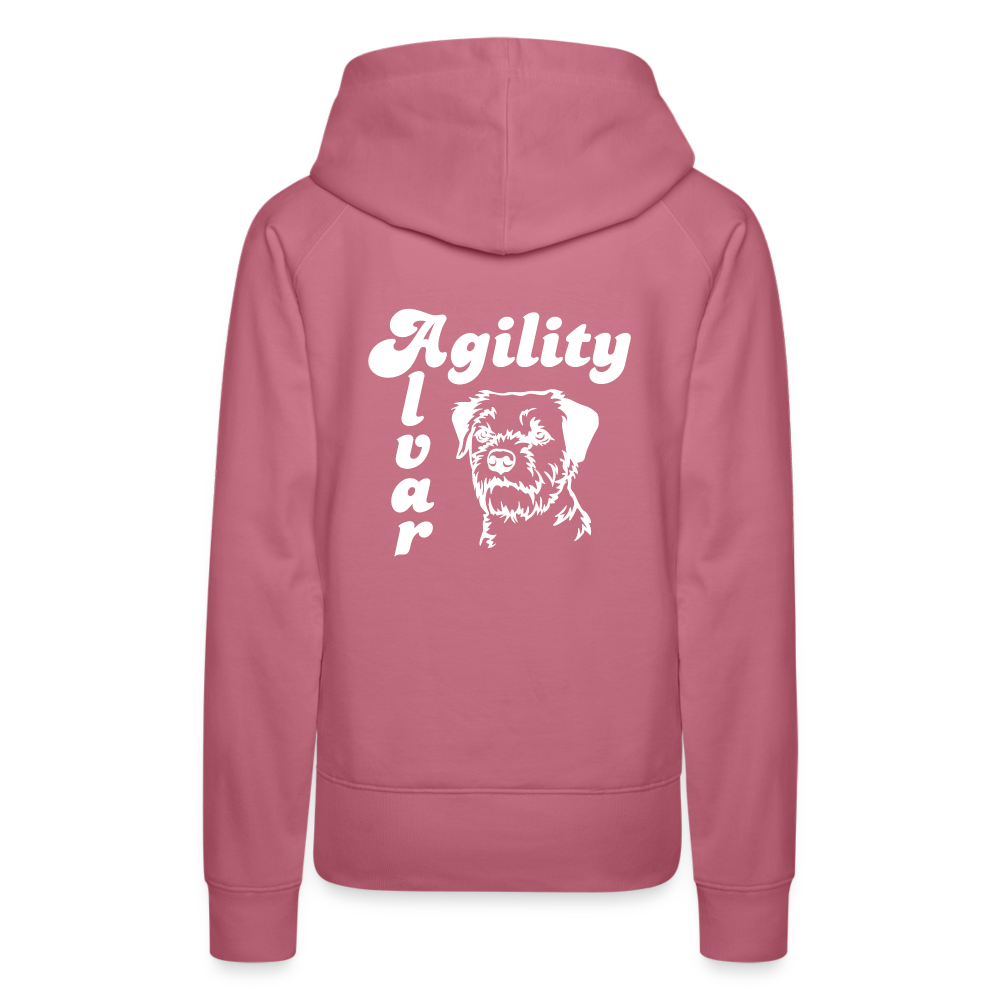 Border Terrier - Agility Alvar | Frauen Premium Hoodie - Malve
