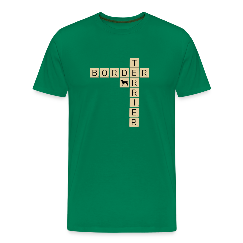 Border Terrier - Scrabble | Männer Premium T-Shirt - Kelly Green