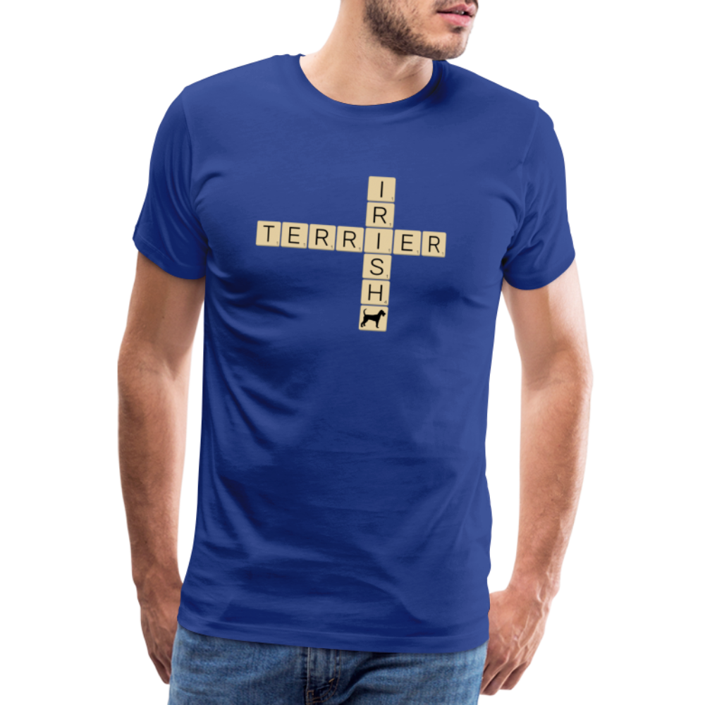 Irish Terrier - Scrabble | Männer Premium T-Shirt - Königsblau
