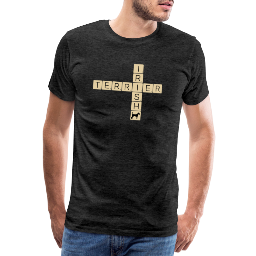 Irish Terrier - Scrabble | Männer Premium T-Shirt - Anthrazit