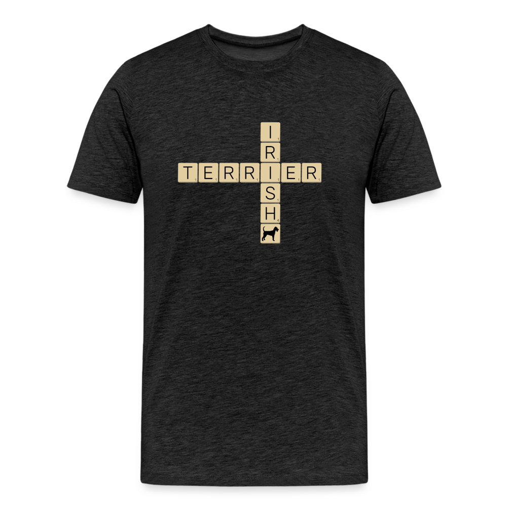Irish Terrier - Scrabble | Männer Premium T-Shirt - Anthrazit