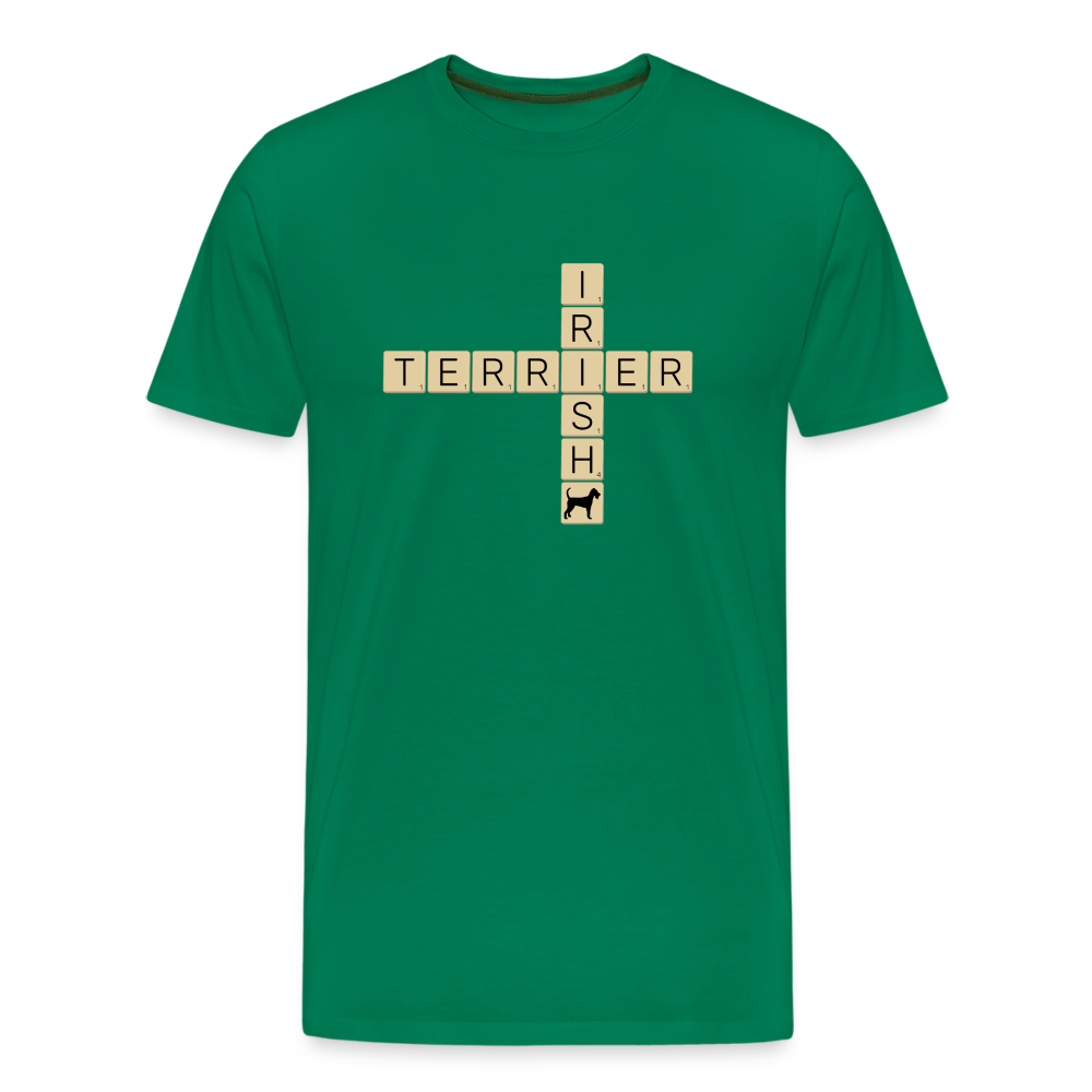Irish Terrier - Scrabble | Männer Premium T-Shirt - Kelly Green