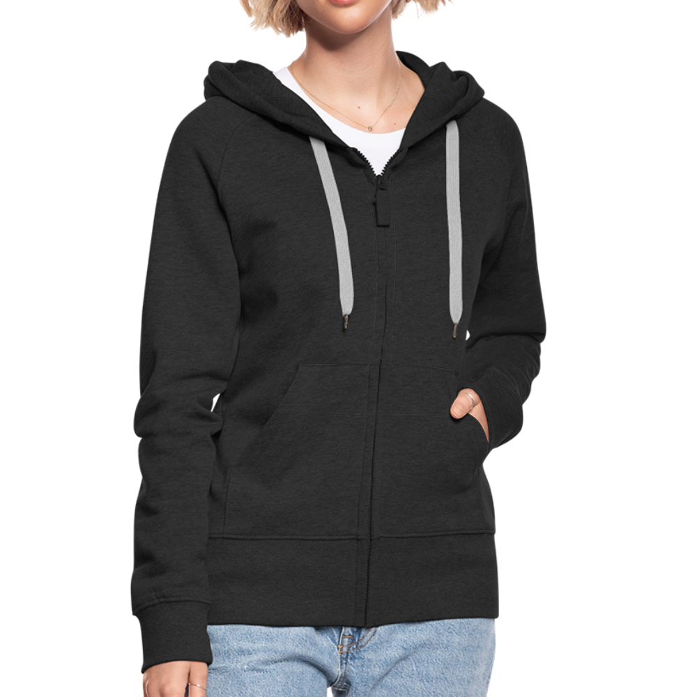 Frauen Premium Kapuzenjacke - Hoopers mit Border Terrier - Schwarz