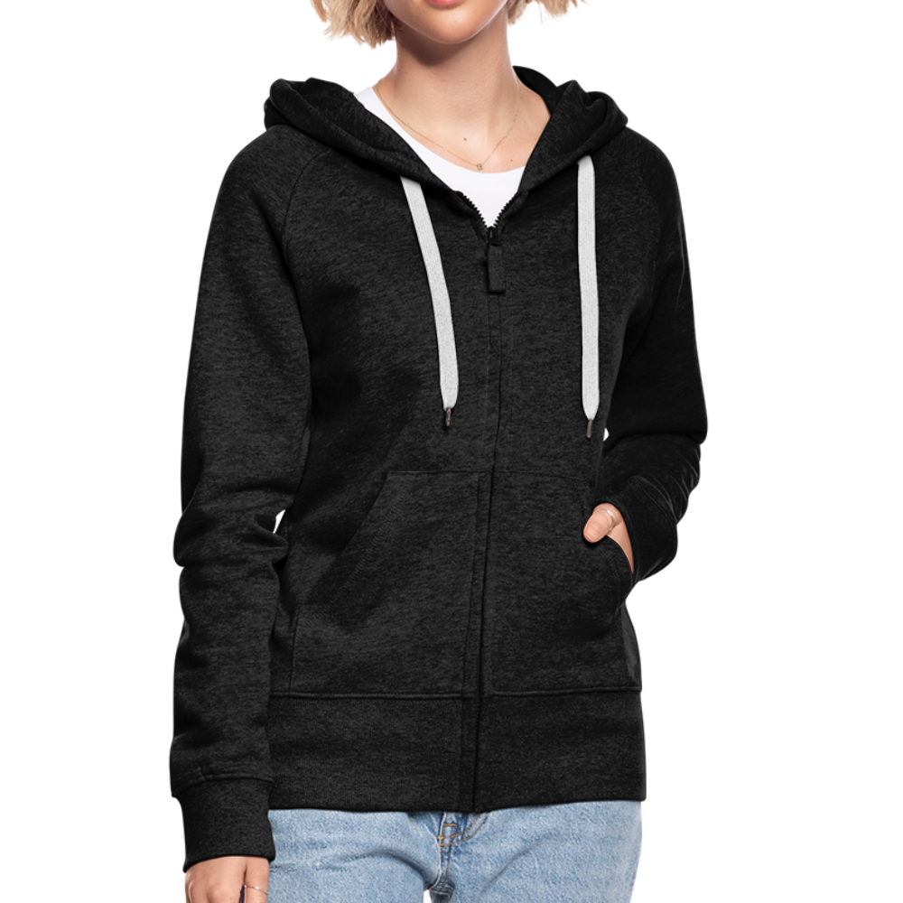 Frauen Premium Kapuzenjacke - Hoopers mit Border Terrier - Anthrazit